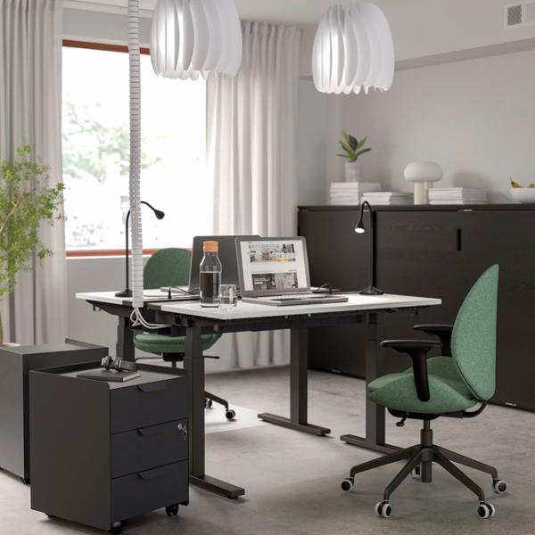 Офисный стол Ikea Mittzon ДСП/ Черный photo 4