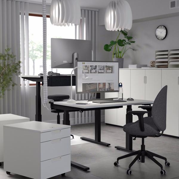 Офисный стол Ikea Mittzon ДСП/ Черный photo 6