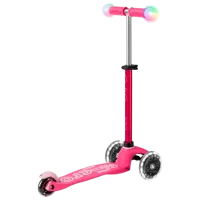 Trotinetă pentru copii cu trei roți Micro Mini Deluxe Magic LED (MMD130) 50 kg/ Pink photo 3