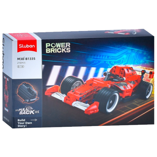 Конструктор Sluban Formula 1 Автомобиль/ Красный photo 1 Конструктор Sluban Formula 1 Автомобиль/ Красный photo 1