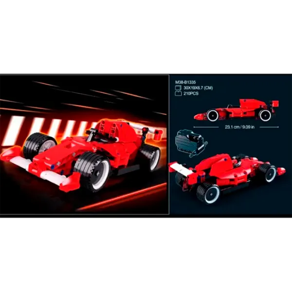 Конструктор Sluban Formula 1 Автомобиль/ Красный photo 5 Конструктор Sluban Formula 1 Автомобиль/ Красный photo 5