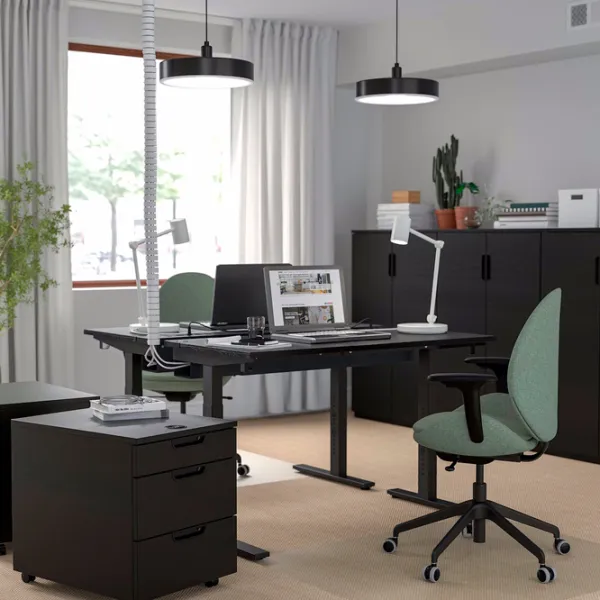 Офисный стол Ikea Mittzon ДСП/ Серый photo 5