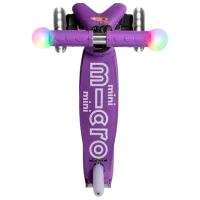 Trotinetă pentru copii cu trei roți Micro Mini Deluxe Magic LED (MMD129) 50 kg/ Purple photo 2