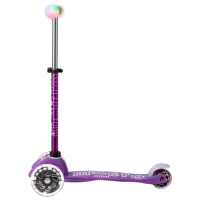 Trotinetă pentru copii cu trei roți Micro Mini Deluxe Magic LED (MMD129) 50 kg/ Purple photo 5