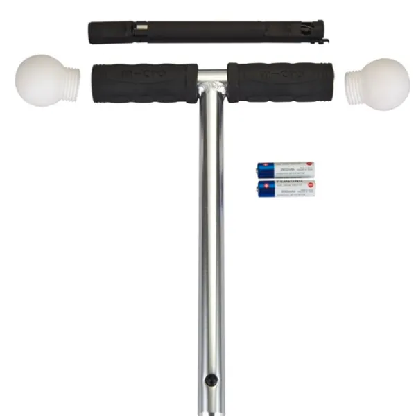 Trotinetă pentru copii cu trei roți Micro Mini Deluxe Magic LED (MMD149) 50 kg/ Navy photo 5