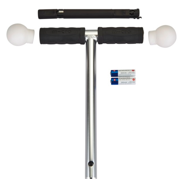 Trotinetă pentru copii cu trei roți Micro Mini Deluxe Magic LED (MMD149) 50 kg/ Navy photo 5