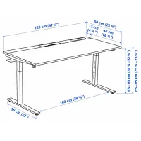 Офисный стол Ikea Mittzon ДСП/ Дуб Сонома photo 10