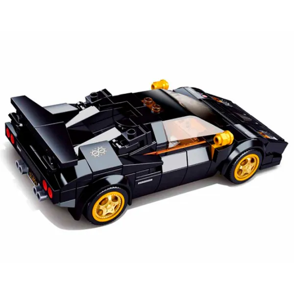 Constructor Sluban Italian sports car Mașină/ Black photo 4 Constructor Sluban Italian sports car Mașină/ Black photo 4