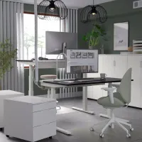 Офисный стол Ikea Mittzon ДСП/ Черный photo 5