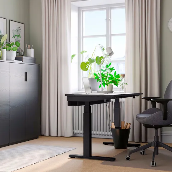 Офисный стол Ikea Mittzon ДСП/ Черный photo 6