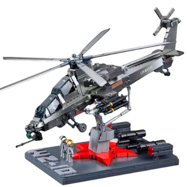 Конструктор Sluban Military helicopter Вертолет/ Серый photo 2