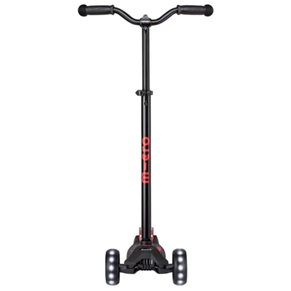 Детский трёхколёсный самокат Micro Maxi Deluxe Pro LED (MMD136) 50 кг/ Красный photo 2