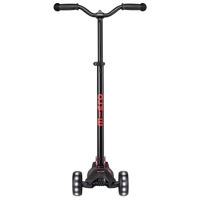 Trotinetă pentru copii cu trei roți Micro Maxi Deluxe Pro LED (MMD136) 50 kg/ Red photo 2