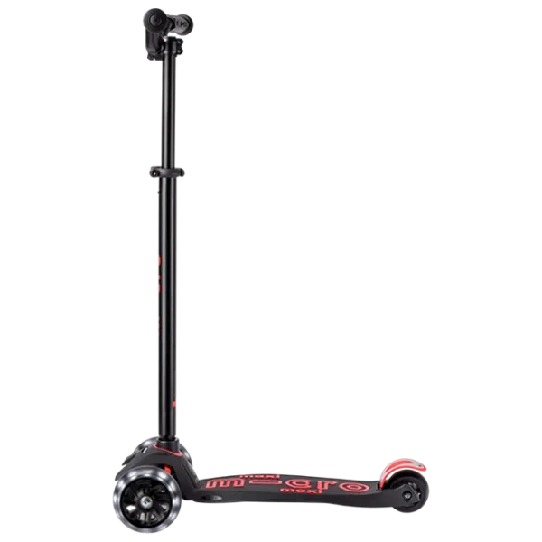 Детский трёхколёсный самокат Micro Maxi Deluxe Pro LED (MMD136) 50 кг/ Красный photo 3