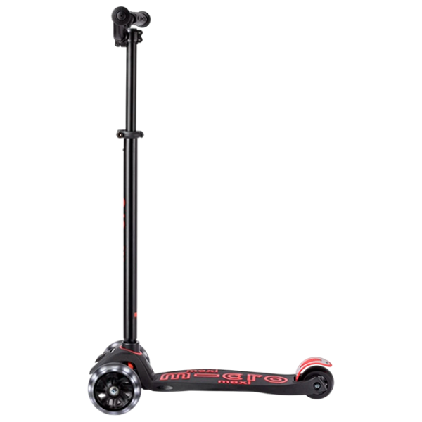 Детский трёхколёсный самокат Micro Maxi Deluxe Pro LED (MMD136) 50 кг/ Красный photo 3