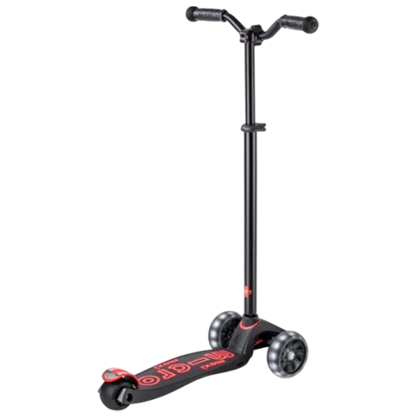 Детский трёхколёсный самокат Micro Maxi Deluxe Pro LED (MMD136) 50 кг/ Красный photo 5