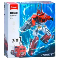 Constructor Sluban Robot Truck Robot/ Red