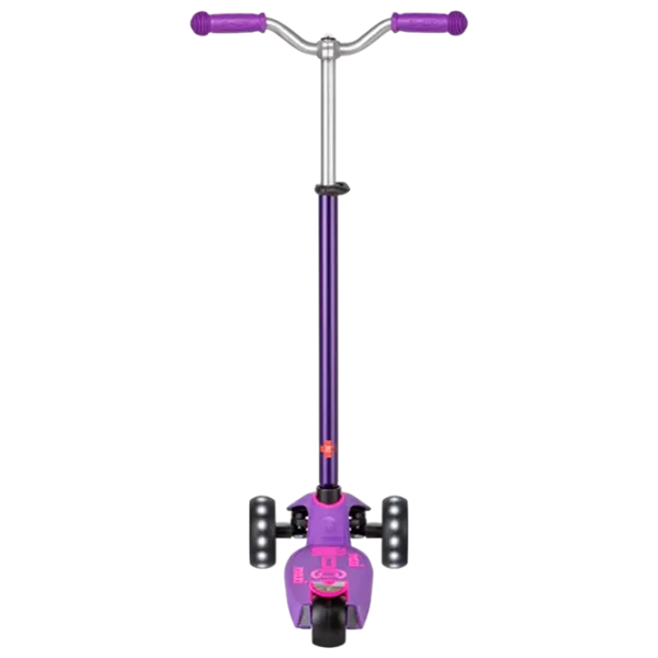Детский трёхколёсный самокат Micro Maxi Deluxe Pro LED (MMD043) 50 кг/ Фиолетово-розовый photo 4