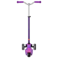 Trotinetă pentru copii cu trei roți Micro Maxi Deluxe Pro LED (MMD043) 50 kg/ Purple Pink photo 4