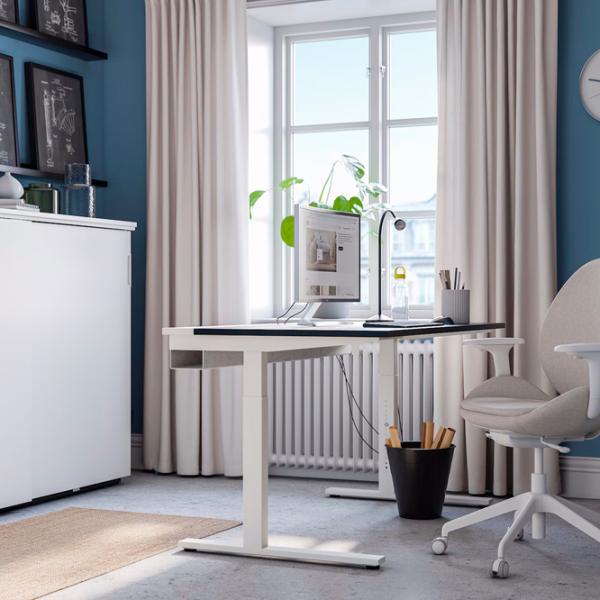 Офисный стол Ikea Mittzon ДСП/ Белый photo 4