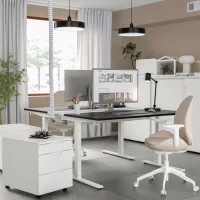 Офисный стол Ikea Mittzon ДСП/ Белый photo 7