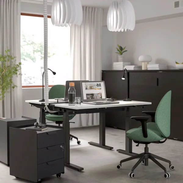 Masă de birou Ikea Mittzon PAL/ White photo 4