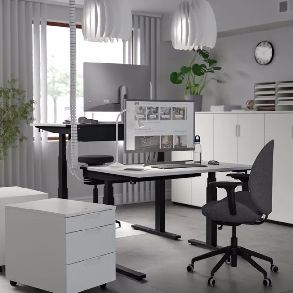 Masă de birou Ikea Mittzon PAL/ White photo 6