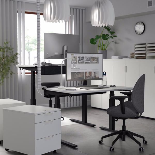 Masă de birou Ikea Mittzon PAL/ White photo 6