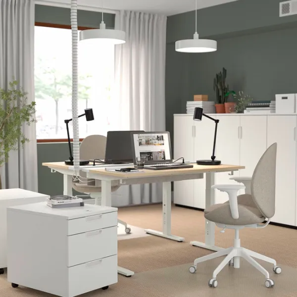 Masă de birou Ikea Mittzon PAL/ Stejar Sonoma photo 5