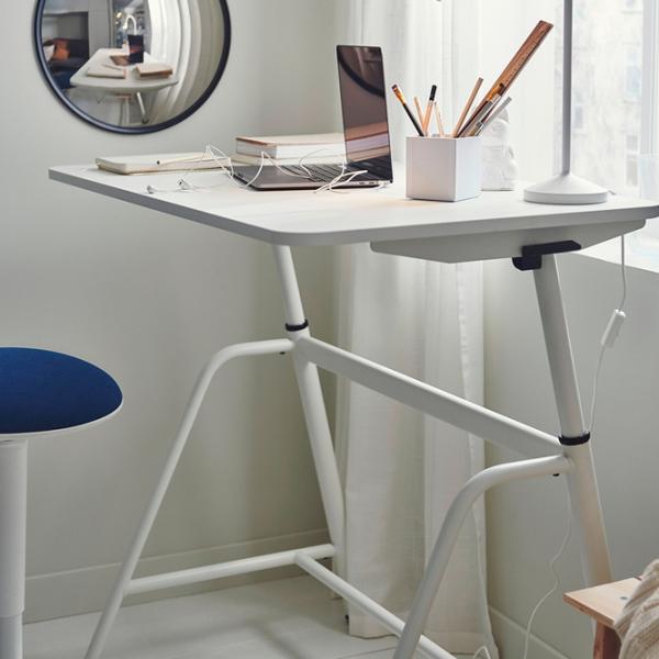 Masă de birou Ikea Gladhojden PAL/ White photo 5