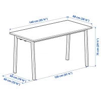 Masă de birou Ikea Mittzon PAL/ White photo 6