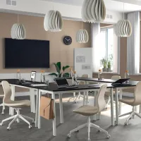 Masă de birou Ikea Mittzon PAL/ White photo 7