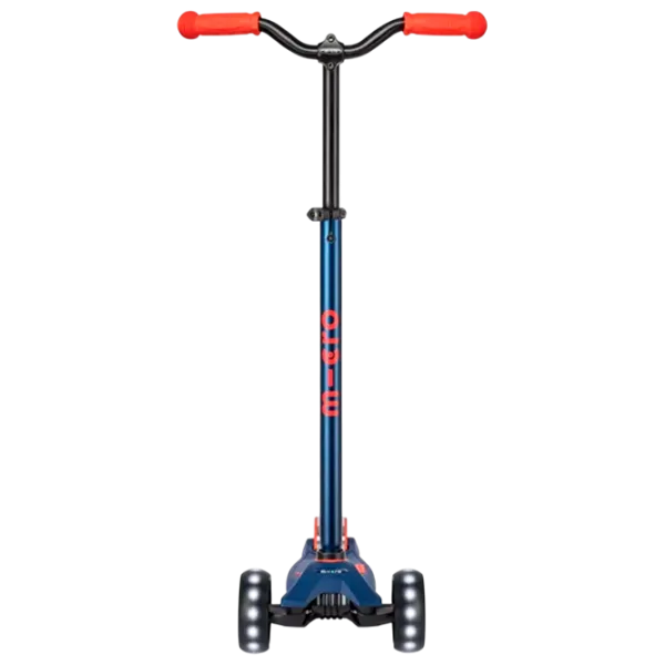 Детский трёхколёсный самокат Micro Maxi Deluxe Pro LED (MMD044) 50 кг/ Красно-флотский photo 4