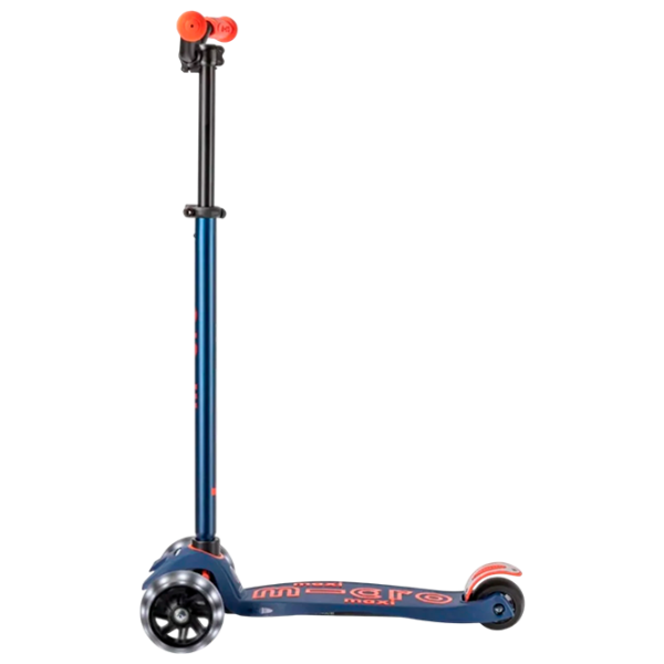 Детский трёхколёсный самокат Micro Maxi Deluxe Pro LED (MMD044) 50 кг/ Красно-флотский photo 5