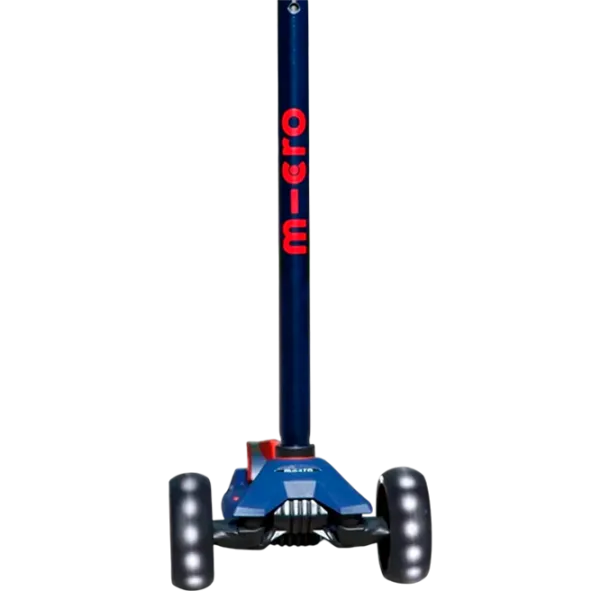 Детский трёхколёсный самокат Micro Maxi Deluxe Pro LED (MMD044) 50 кг/ Красно-флотский photo 6
