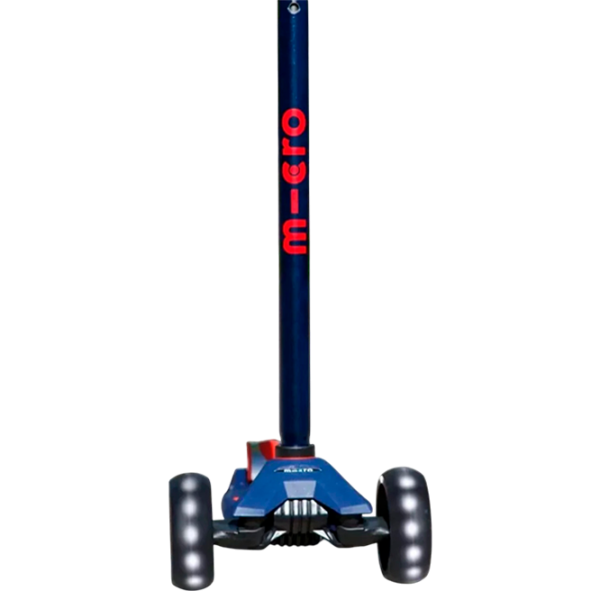 Детский трёхколёсный самокат Micro Maxi Deluxe Pro LED (MMD044) 50 кг/ Красно-флотский photo 6