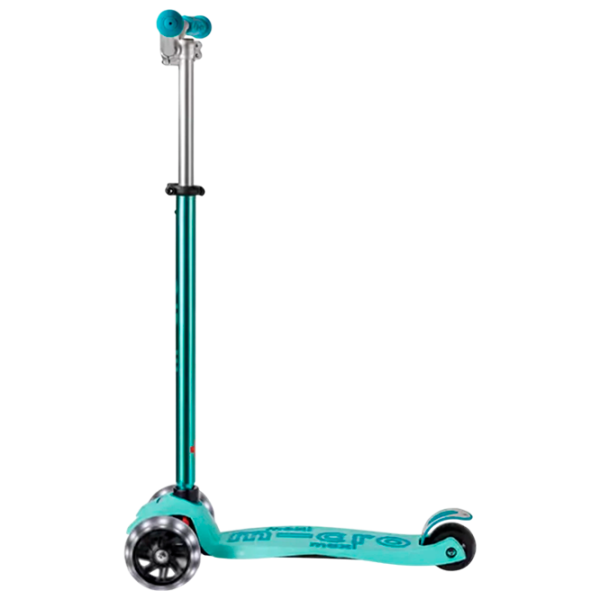 Детский трёхколёсный самокат Micro Maxi Deluxe Pro LED (MMD042) 50 кг/ Ярко синий photo 4