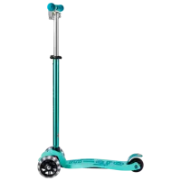 Детский трёхколёсный самокат Micro Maxi Deluxe Pro LED (MMD042) 50 кг/ Ярко синий photo 4