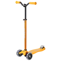 Trotinetă pentru copii cu trei roți Micro Maxi Deluxe Pro LED (MMD041) 50 kg/ Sunburst Yellow