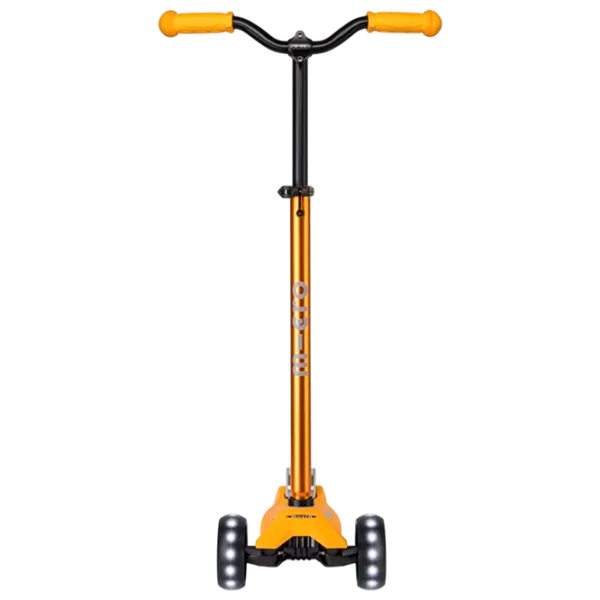 Детский трёхколёсный самокат Micro Maxi Deluxe Pro LED (MMD041) 50 кг/ Солнечный желтый photo 2