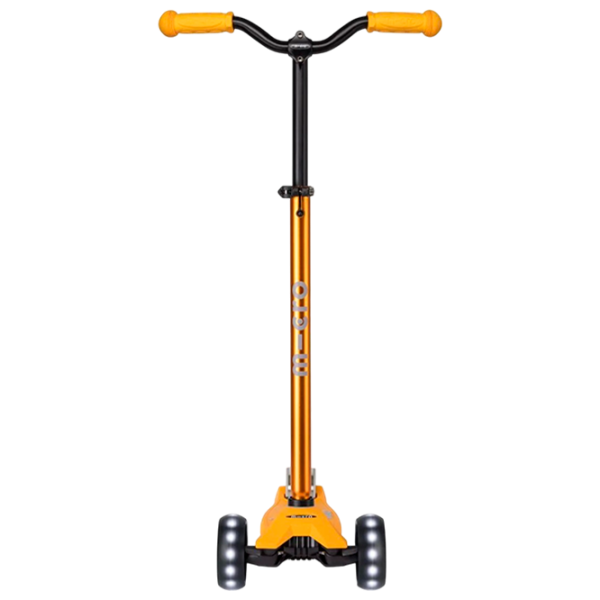 Детский трёхколёсный самокат Micro Maxi Deluxe Pro LED (MMD041) 50 кг/ Солнечный желтый photo 2