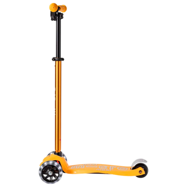 Детский трёхколёсный самокат Micro Maxi Deluxe Pro LED (MMD041) 50 кг/ Солнечный желтый photo 5