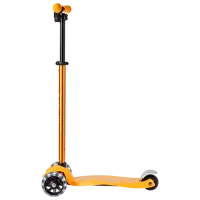 Детский трёхколёсный самокат Micro Maxi Deluxe Pro LED (MMD041) 50 кг/ Солнечный желтый photo 5