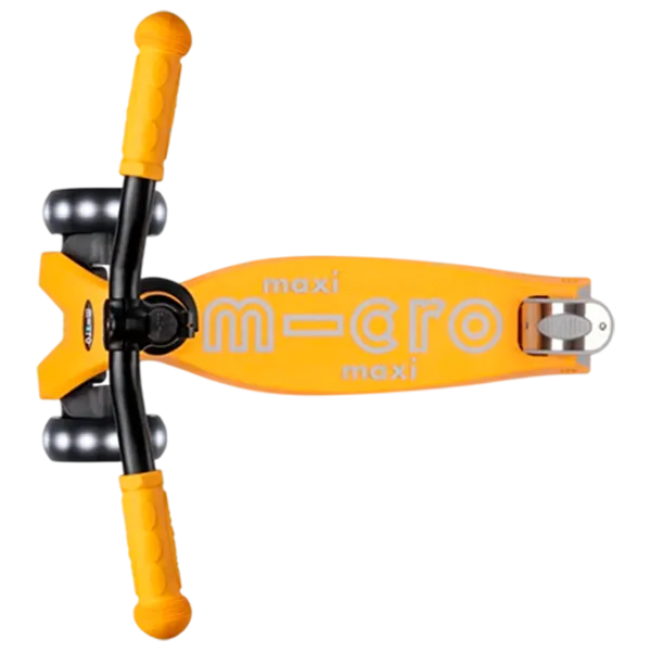 Детский трёхколёсный самокат Micro Maxi Deluxe Pro LED (MMD041) 50 кг/ Солнечный желтый photo 6