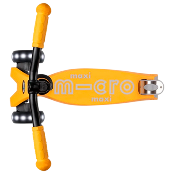 Детский трёхколёсный самокат Micro Maxi Deluxe Pro LED (MMD041) 50 кг/ Солнечный желтый photo 6