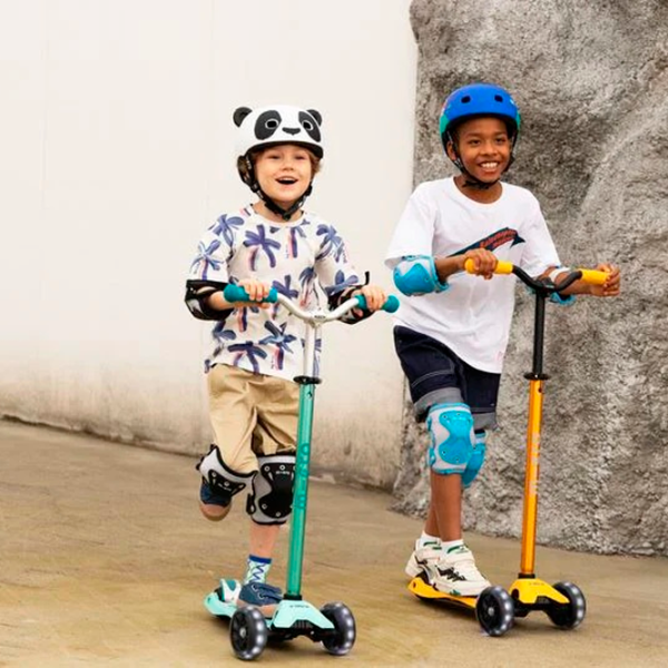 Детский трёхколёсный самокат Micro Maxi Deluxe Pro LED (MMD041) 50 кг/ Солнечный желтый photo 8