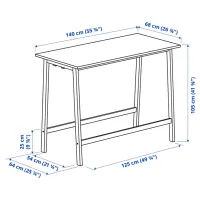 Masă de birou Ikea Mittzon PAL/ White photo 3