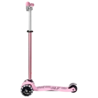 Trotinetă pentru copii cu trei roți Micro Maxi Deluxe Pro LED (MMD135) 50 kg/ Rose photo 2