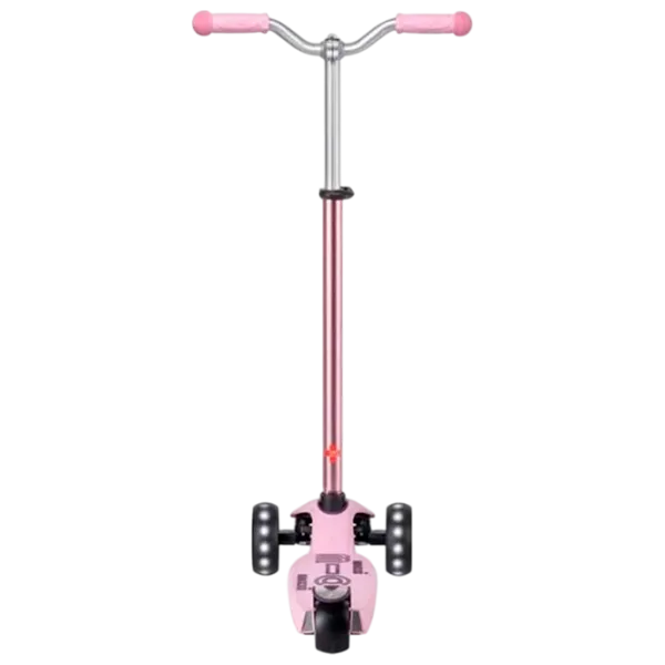 Детский трёхколёсный самокат Micro Maxi Deluxe Pro LED (MMD135) 50 кг/ Роза photo 3