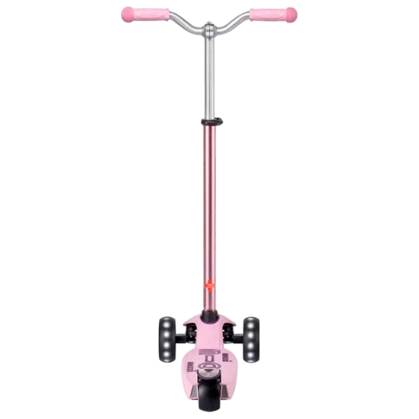 Детский трёхколёсный самокат Micro Maxi Deluxe Pro LED (MMD135) 50 кг/ Роза photo 3